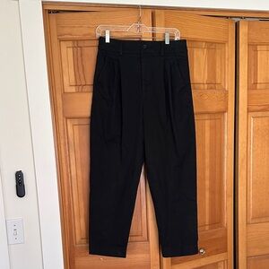 Banana Republic Black Women's Pleated Chinos